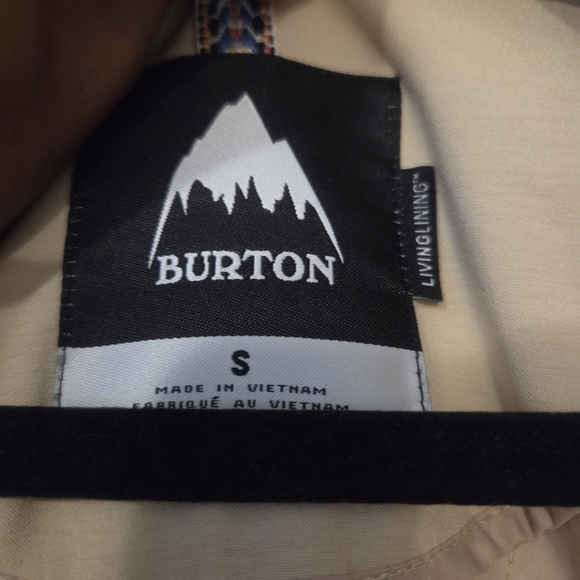 Burton Jacket Mens Tan Snow Coat Covert Dhaka Living Coat Ski Snowboard. S Small - Picture 7 of 7